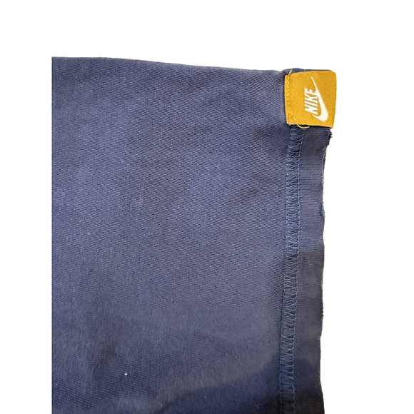 Nike Shirt Mens Large Blue Swoosh Logo Crewneck Tee Cotton Y2K 2010 Gold Tag - Picture 4 of 8